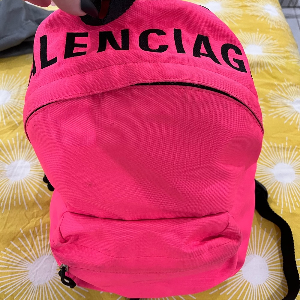 Hot Pink Balenciaga Small Bookbag